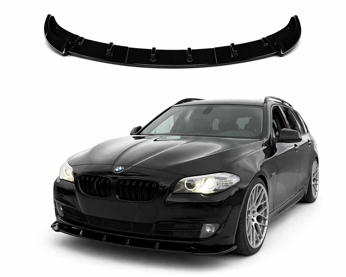 Frontläpp / Splitter – BMW F10/F11 (Pre-LCI, standard stötfångare)